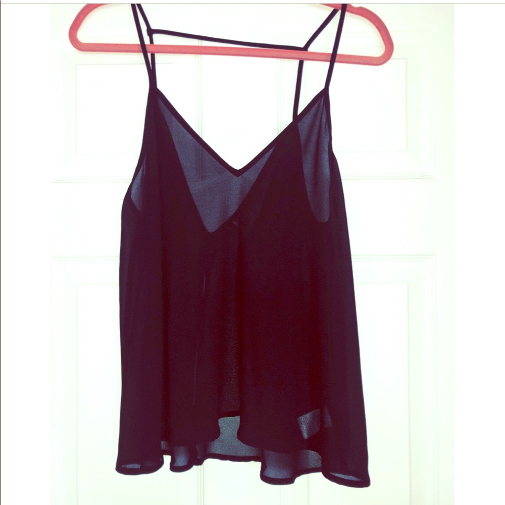 Sheer Black Tank